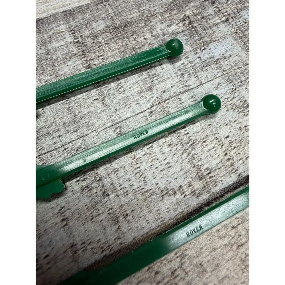 RARE Green Vintage San Francisco Tadich Grill Cable Car Souvenir Swizzle Stick